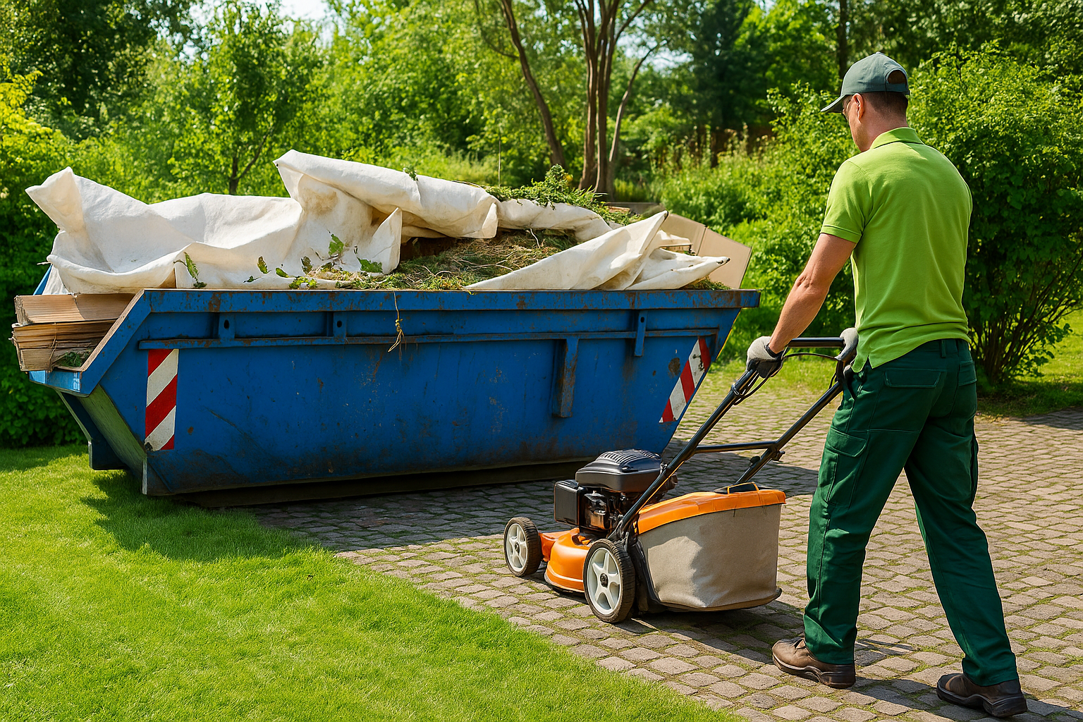 🏡 Gartenarbeiten: Rasenmähen, Laub sammeln, Gartenabfälle entsorgen, Müllentsorgung